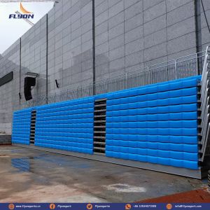Customized Retractable Bleachers Seating Configuration Straight Or Curved Width