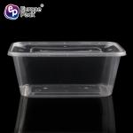 Household plastic food storage container take away pp lunch box 1000ml