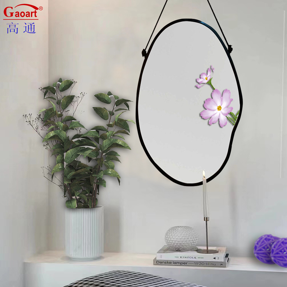 Customized Size Art Deco Vintage Antique Plastic Frame Mirror for Bathroom Decorative