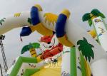 6 meters high commercial grade kids jungle inflatable slide for sale