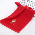 Soft Knitted Cotton Face Towels for Wedding Embroidered Word Absorbent and