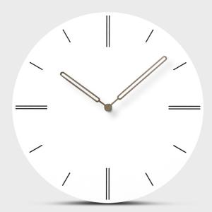 China 12inch Creative Modern Wall Clock Mute White Decorative Wall Clocks For Living Room factory