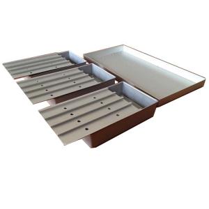 China Customized rectangle aluminum alloy trays with lid or cover factory