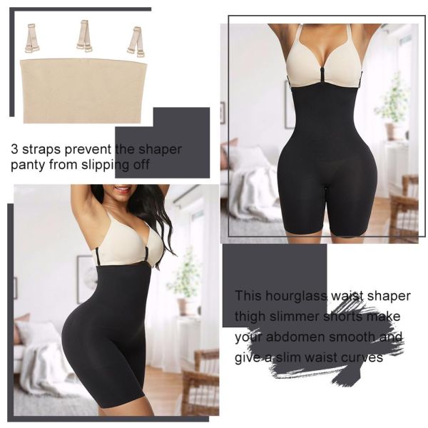 Medium Control Women's Three Buckles Butt Lifter Seamless Bodycon Shapewear for Sell