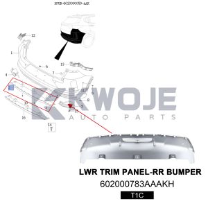Factory Chinese Car Part 602000783AAAKH Auto Part OE Part Front Bumper Panel