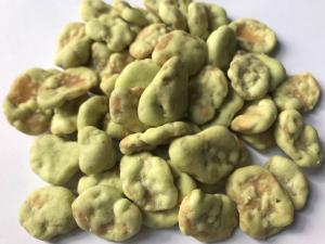 China Spicy Chilli Coated Fava Beans Health Benefits Fried Foods Low Temp Saving factory