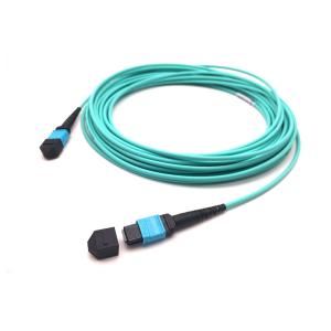 China 12F 24F MPO Fiber Optic Cable Assemblies OM5 50/125 Type B factory