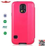 Newest Colorful High Quality PU Flip Cover Cases For Samsung Galaxy S5 Soft And
