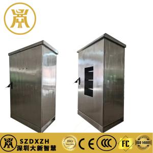 China IP55 2 Compartments Outdoor Power Cabinet With Anti Theft Three Point Lock factory