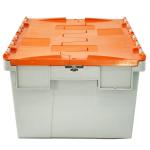 Solid Box Plastic Moving Boxes Stackable Industrial Packing Nestable Crate