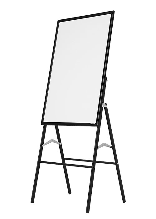 Classroom Mobile Reversible Magnetic Whiteboard Frosted Aluminium Frame