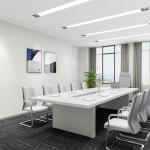 Modern Office Furniture Conference Table White Color