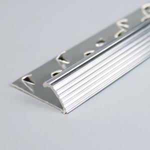China Silver Extruded Aluminium Metal Carpet Edging 36.8x0.85mm factory