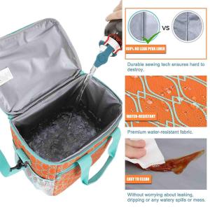 China Adult Polyester Insulated Lunch Tote With Aluminum Foil Lining factory