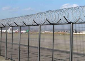 China Galvanized Or PVC Coated Blade Razor Barbed Wire , Concertina Barbed Wire factory