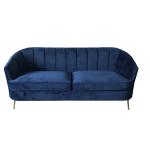 2018 New model blue couch velvet upholstery furniture for wedding rental sofa