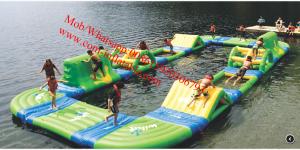China water park supplies water gun for water park portable water park floating water park factory