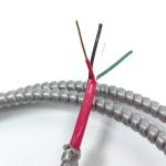 Armored United States Standard Fire Resistant Cable 1424 2x0.5mm with PVC Jacket