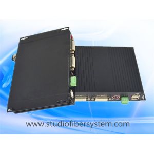 1Port uncompressed dvi kvm fiber optic extender with external bidirectional