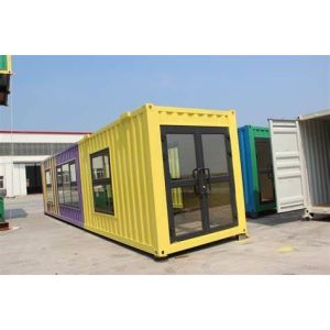 Galvanized Prefab Container House with Glass Wool Panels
