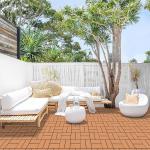 Outdoor Rubber Paver Tiles All Weather Use, Waterproof Pavers For Pool Balcony