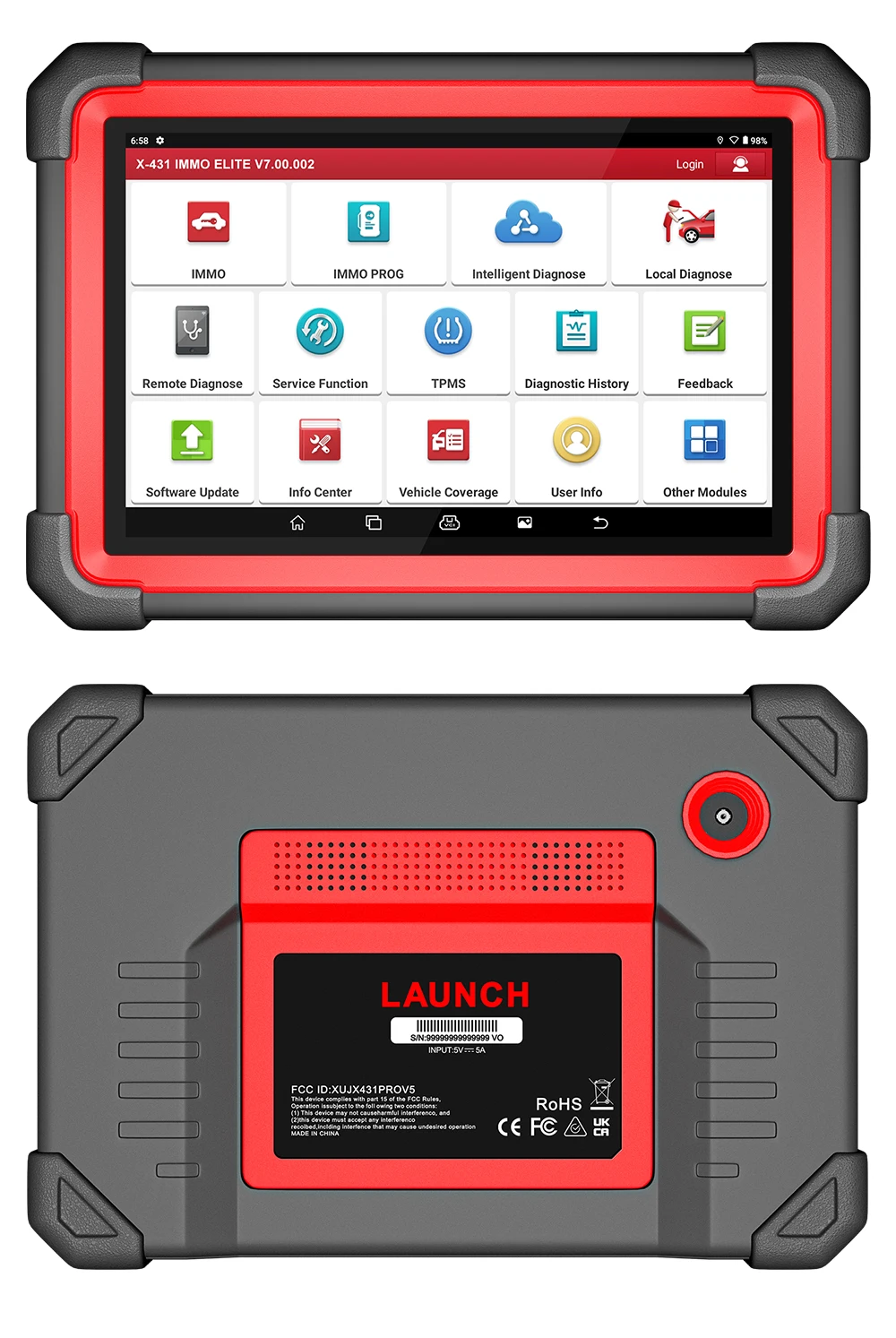 LAUNCH X431 IMMO Plus X-PROG 3 Key Programmer Car OBD2 Diagnostic Tools IMMO Anti-Theft Programming 39 Reset PK immo eli