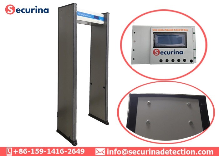 100 Operating Frequency Walk Through Metal Detector , Door Metal Detector