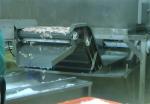 Seafood processing plant frozen fish and shrimp washing water cycle thawing