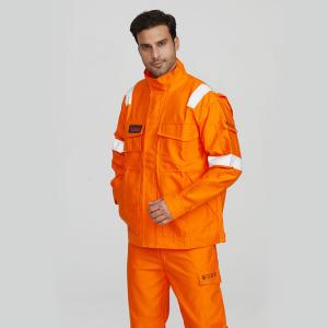 China Custom Workwear Pure Cotton Coveralls Safety Uniforms Flame-Resistant Anti-Static Welding Workwear Set factory