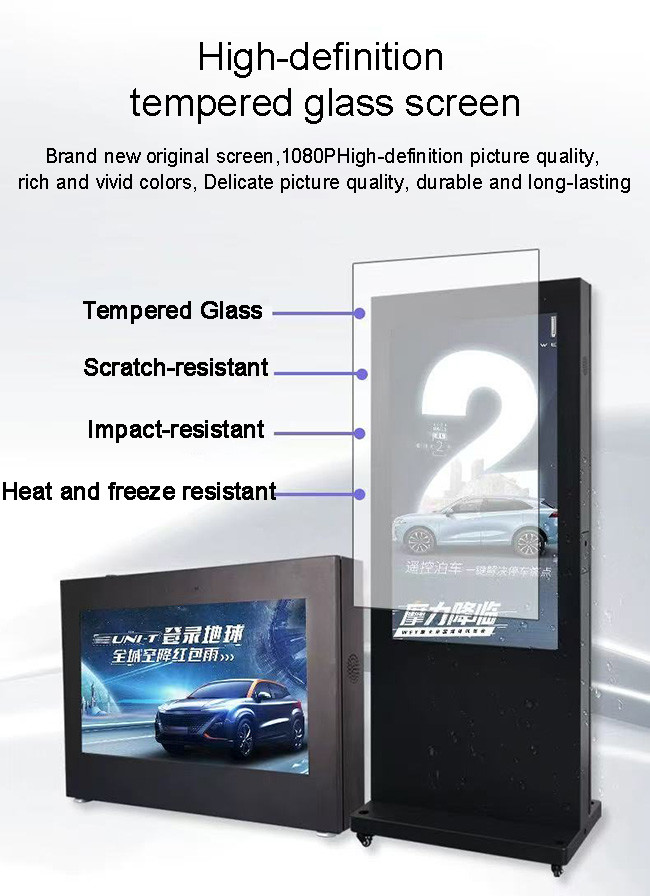 Wholesale 32inch Portable Outdoor Waterproof High Brightness Lcd Display Digital Signage Advertising Display