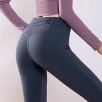 Lightweight 81 Waist Breathable Yoga Pants Nylon Spandex Anti Bacterial