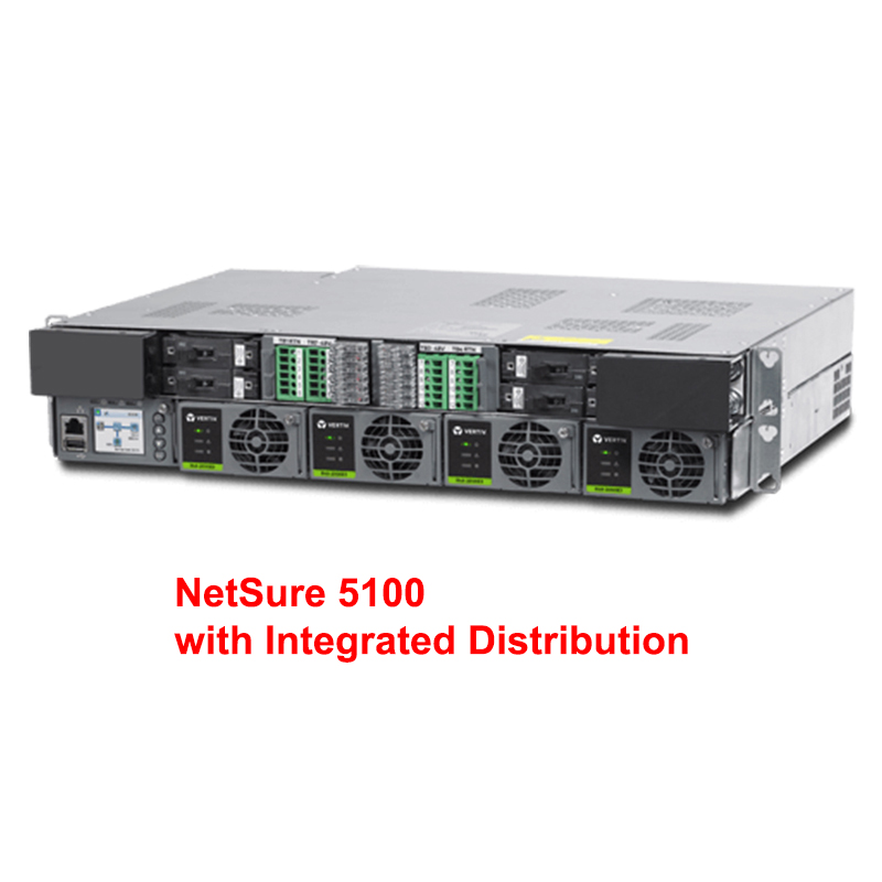 Vertiv 150A -48V Emerson DC Power Supply 7.2kW 19" Rack Integrated Netsure 5100