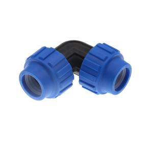 China Compression Elbow Irrigation Tubing Connectors 90 Degree Pipe Fittings Impact Resistant factory
