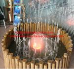 Moveable Water Fountain Equipment Combined Musical Fountain Basin Wooden Pattern