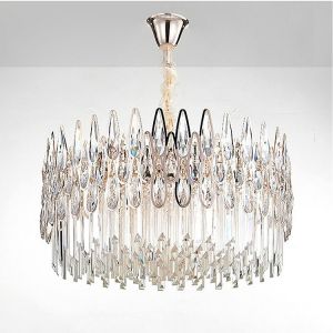 China D50cm Crystal Clear Modern Pendant Light Decoration on sale