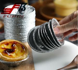 China Baking Disposable Cupcake Liners Aluminum Foil Round factory