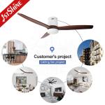 Solid Wood Ceiling Fan For Indoor 5 Speeds Remote Control dc motor bedroom