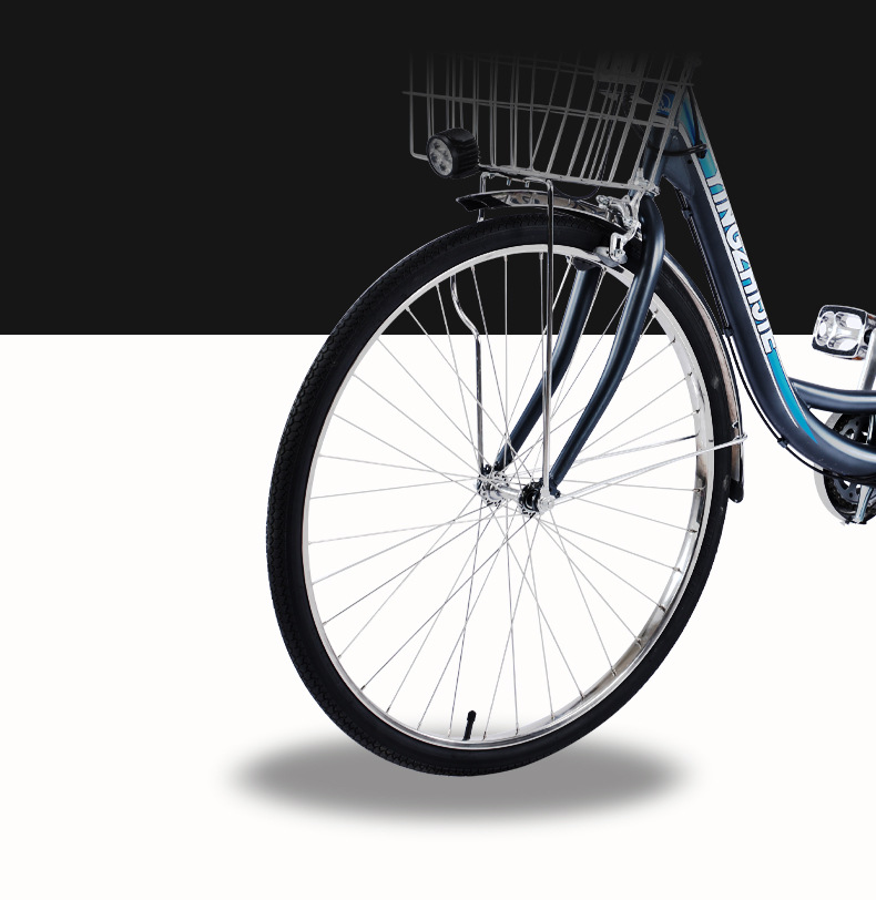 Black 36V 350W Electric City Bike 8 - 10Ah Lithium Battery 26 Inch Wheel Electric Bike