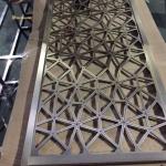 201 304 Stainless Steel Room Divider Antique Bronze Mirror Finish
