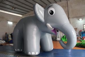 China Customized Airtight Standing Inflatable Elephant Cartoon For Commercial Activity factory
