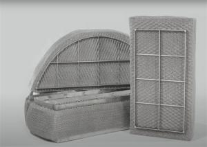 China Diameter 0.3mm Wire Mesh Demister Pads Vessel For Pollution Control factory