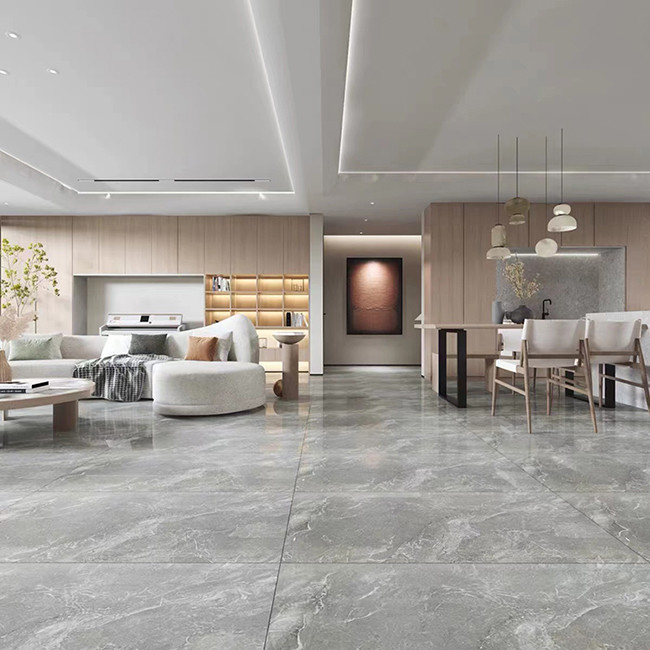 600*1200mm Grey Marble Floor Tiles For Bathroom Floor And Wall Tiles