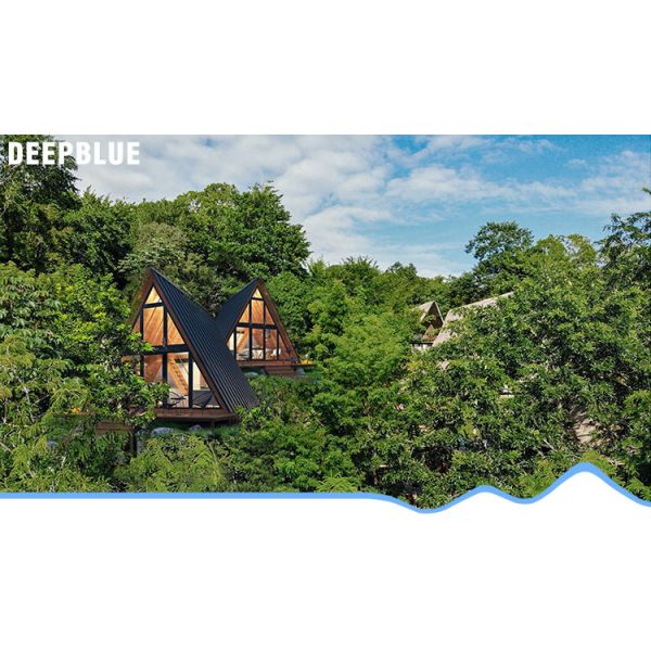 Australia Standard Light Steel Prefabricated Triangle Building With WPC Board Wall