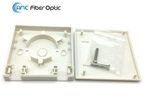 China 2 Port Fiber Optic Termination Boxes SC Simplex SM MM FTTH Fiber Optic Wall Plate Outlet factory