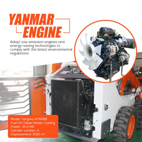 Mini Skid Steer Loader Mini Crawler Skid Steer Loader for Construction Works