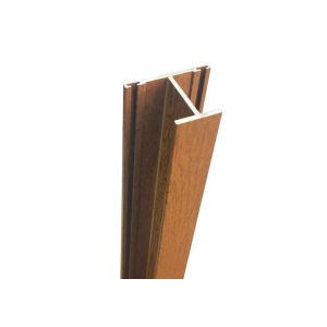 Timber Extruded Tubular Aluminum Wood Grain Profile With ISO Certification