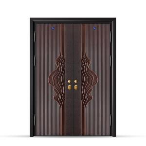 China Double Swing Aluminum Villa Entry Door Design Security soundproof factory