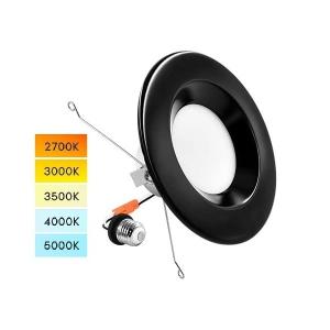 China Dimming Ceiling Black LED Flush Mount Light 14 Watt 5 Inch 120V Flicker Free factory