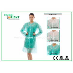 China ISO13485 Elastic Wrist Disposable Lab Coats With Velcro Closure on sale