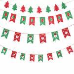 Felt Custom Christmas Flags Hanging Atmosphere Festival Decoration
